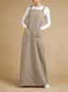 ZANZEA 2023 Womens Summer Sundress Elegant Overalls Dress Solid Suspenders Vestidos Female Square Neck Buckle Robe Femme_ecoleips.com