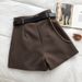 Women's High-Waisted A-Line Wide-Leg Pants Summer Suit Shorts Korean Style Slimming Versatile Casual Bottoms_ecoleips.com