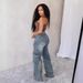 Women's Clothing Star Tassel Raw Edge Loose Straight Casual Pants Women_ecoleips.com