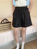 K Shorts, Women's Lace Up Retro Classic Elastic High Waisted Loose Casual Pants_ecoleips.com
