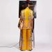 Women's Clothing Fashion Satin Print Flower Short Sleeved Holiday Leisure Tie Suit_ecoleips.com
