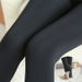 Women's Clothing Nylon Silver Silk Bright Silk Leggings Autumn And Winter Plus Velvet Thickened One Piece Step Tight Large Size Outer Wear Warm Pants_ecoleips.com