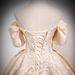 Women's Clothing Champagne French-Inspired Ball Gown – Elegant Bridal Toast Dress, Debutante & Formal Evening Gown (Off-Shoulder Tulle Skirt)_ecoleips.com
