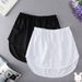 Women's Layering Skirt With Shirt Tail Hem – Stretchy Plaid & Striped Mini Skirt For Casual Outfits (S-5xl, 12 Colors/Patterns)_ecoleips.com