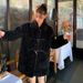 Imitation Lamb Coat 2025 New Autumn And Winter Women's Clothing Horn Buckle Medium And Long Black Thickened Fur Coat_ecoleips.com