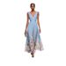 Women’s Flowy V-Neck Chiffon Dress – Floral Print, Sleeveless & Lightweight For Summer_ecoleips.com