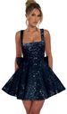 Women's Clothing Women's Sequined Halter Top Dress Style Bow Design Sweet Elegant Luxurious For Birthday Parties_ecoleips.com