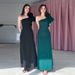 Women's Clothing Oblique Tie Flower Sleeveless Simple Slim Slit Long Skirt_ecoleips.com