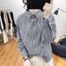 2026 Pre-Spring Fashion Striped Long-Sleeved Shirt Design Is Loose And Foreign Casual Wear Shirt Top For Women_ecoleips.com