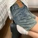 Retro Denim Shorts Women's Summer Large Size High Waist Thin Pear-shaped Figure Elastic Wide Legs A-shaped Hot Pants_ecoleips.com