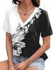 AKEWEI Womens Tops Short Sleeve Shirts For Women V Neck Business Casual Tunic Spring Fashion Clothes 2026_ecoleips.com