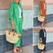 Women's Clothing New Arrivals Casual Loose Solid Color Long Sleeve Cardigan Shirt Set Elastic Waist Wide Leg Trousers Two Piece Set_ecoleips.com