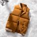 Women's Clothing version of the East Street autumn and winter new fashion trend leisure versatile niche slim warm vest outer wear_ecoleips.com