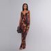 Women's Clothing Women's Slim Fit Suspender Dress Printed Pleated A-Line Evening Dress Floral Large Skirt Style Hot For Formal & Casual For Women_ecoleips.com