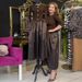 Elegant Color-Block Long Sleeve Dress For Women – Stylish A-Line Fall Dress With Round Neck & Flowy Silhouette_ecoleips.com