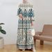 Modest Long Abaya Dress Loose Fitting Muslim Style Loose Polyester Dress_ecoleips.com