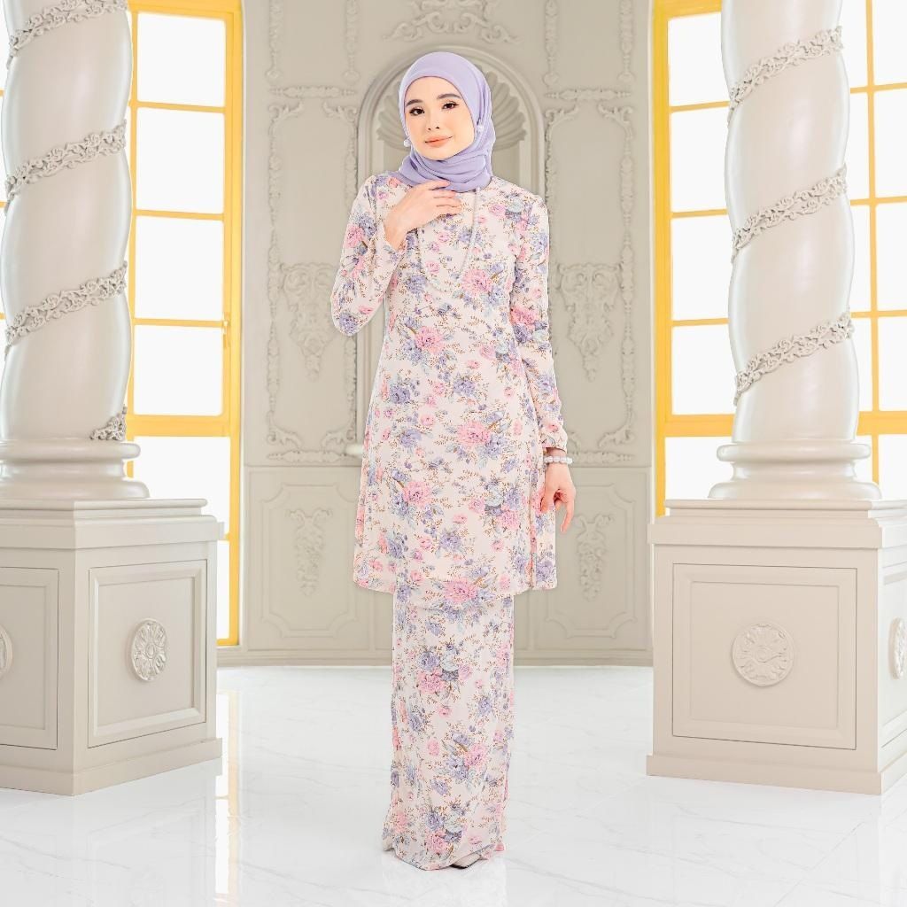 Modest Muslim Maxi Dress – 3D Floral Print Long Sleeve Abaya Dress For Women (S-5XL, Breathable Polyester Blend, Prayer & Daily Wear)_ecoleips.com