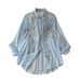 Women's Clothing Fashionable And Age Reducing Shirt Heavy Sequin Embroidery Diamond Studded Versatile High End Lantern Sleeve Slimming Top Trend_ecoleips.com