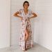 Cross-border Women's Clothing European And American Summer Casual Vacation Printed Sexy Bohemian Long Dress_ecoleips.com