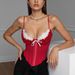 European And American Sexy Wrapped Chest Mesh Splicing Lace Bra Cotton Hot Girl Fishbone Suspenders Inner Wear Outer Wear Top_ecoleips.com