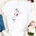 Cross-border Plus-size Printed Loose-fitting Fashion Wine Glass Summer T-shirt_ecoleips.com