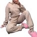Fashion Athleisure Hooded Hot Painted Sweatshirt Set Two-Piece_ecoleips.com