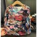 Women's Clothing High End Fashion Printed Loose Pleated Tops For Women In Autumn New Commuting Round Neck Bat Sleeve T Shirt_ecoleips.com