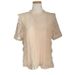 Women's Clothing Summer Lace Shirt For Women Solid Color Round Neck Short Sleeve Crochet Hollow Out Loose Comfortable Versatile Stylish Top_ecoleips.com