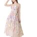 Elegant French-Inspired Embroidered Lace Cocktail Dress With 3D Floral Details - A-Line High Waist Strapless Midi Dress For Women_ecoleips.com