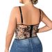Plus Size Push Up Bra Vest Sexy Lace Underwire Fishtail For Curvy Women Large Busts_ecoleips.com