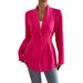 2024 New Foreign Trade Fashion For Women: Elegant And Stylish Solid Color Single-Breasted Long-Sleeve Blazer, Light_ecoleips.com