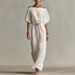 Women's Elegant Casual Solid Color Dress Mid Sleeve Off Neck Summer New_ecoleips.com