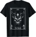 Women's T-Shirts Vintage Tarot Card Death Satanic Occult Satan Unholy Horror T-Shirt_ecoleips.com
