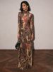 Weird Puss See Through Long T-Shirts Women Snake Print Turtleneck Long Sleeve High Split Elastic Sexy Coquette Skinny Club Tops_ecoleips.com