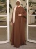 New Solid Color Kimono Abayas For Muslim Women Turkey Long Robe Eid Dresses Fashion Moroccan Kaftans For Women Ramadan Clothing_ecoleips.com