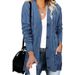 Women’s Longline Knit Cardigan – Oversized V-Neck Button-Up Coatigan (S-XXXL, 14 Colors)_ecoleips.com