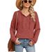 Women's Oversized Hooded Sweatshirt With Button Closure - Long Sleeve Pullover Hoodie In Solid Colors (Light Grey, Black, Light Blue, Maroon)_ecoleips.com