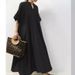 Women's Clothing Women's Solid Color Three Quarter Sleeve Long Casual Dress Spring Summer For Formal & Casual For Women_ecoleips.com