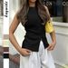 DiYun European And American Y2K Hot Girl Versatile Sleeveless Knit Vest Women's Clothing 2026 Spring/Summer_ecoleips.com