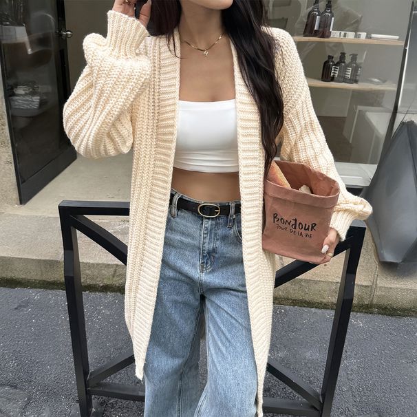 Diyun European And American Casual High-End Woolen Coat Sweater Women's Fashion 2025 Autumn Winter_ecoleips.com
