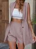 Women's Clothing Sleeveless Tops And Shorts Set_ecoleips.com