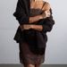 Lace & Satin Camisole Dress – Sexy Floral Slip Dress For Women – Stretch Polyester – Coffee/Beige (S/M/L)_ecoleips.com