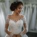 Women's Clothing Bride Round Neck Long Sleeve Wedding Dress Lace Bride Trailing Wedding Dress_ecoleips.com