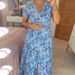 New High-elasticity Foreign Trade Women's V-neck Printed Beach-style Dress For In The European And American_ecoleips.com