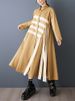 Patchwork Contrast Color Oversized Shirt Dresses For Women New Long Sleeve Loose Casual Vintage Dress Clothes Spring Autumn 2026_ecoleips.com