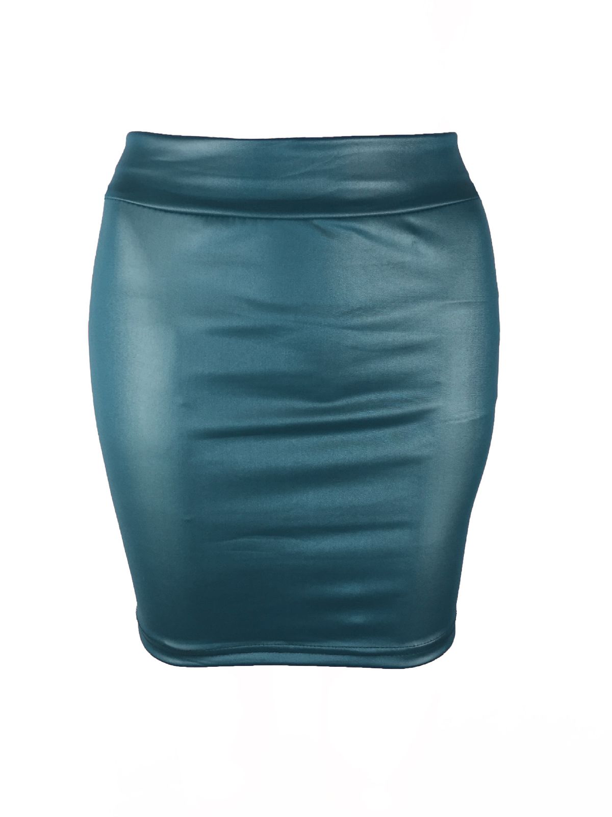 S-3XL Korean Style Women's Base Matte Leather PU Bodycon Short Half Skirt Summer_ecoleips.com