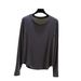Modal Women's Large Size Round Neck Long-sleeved T-shirt Spring And Autumn Thin Long-sleeved Bottoming Shirt Casual Outerwear Top_ecoleips.com