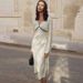 Talenza Women Polka Dot Dress Fashion Satin Print Contrast V-Neck High-Waisted New Dress Summer Elegant Female Party Dress 2026_ecoleips.com