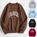 Vintage American Letter Print Fleece Pullover Sweatshirt – Unisex Relaxed Fit, Soft Brushed Lining, Retro Streetwear (S-XXXL)_ecoleips.com