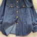 "Korean Style Denim Shirt For Women – Tie-Waist Relaxed Fit, Slimming Casual Blouse With Metal Buttons"_ecoleips.com